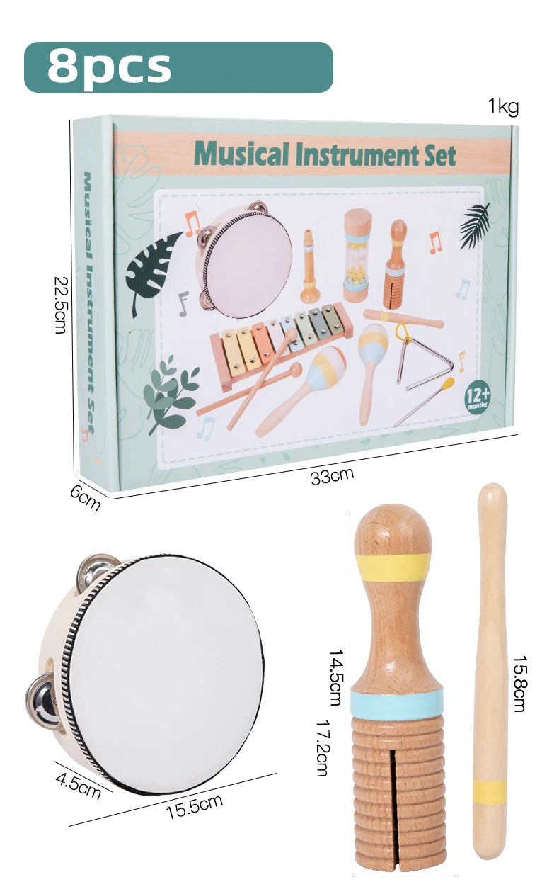Wooden Montessori Music Set for Kids