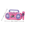 Kids Karaoke Microphone with Guitar Stand and LED Lights