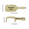 Wooden Head Polishing Brush for Smooth, Shiny Scalps