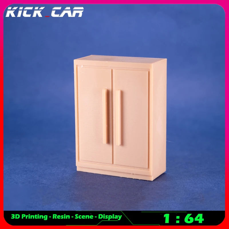 1/64 Scale Resin Tool Cabinet Set for Diorama Scenes