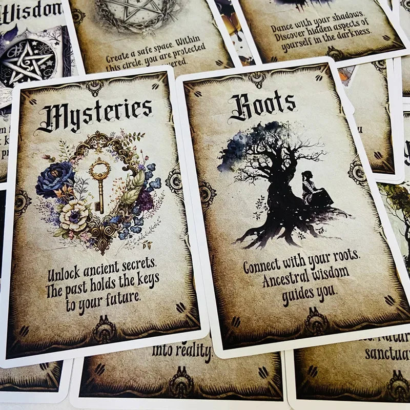 Wise Witch Oracle Deck – 20-Card Fortune Telling Set