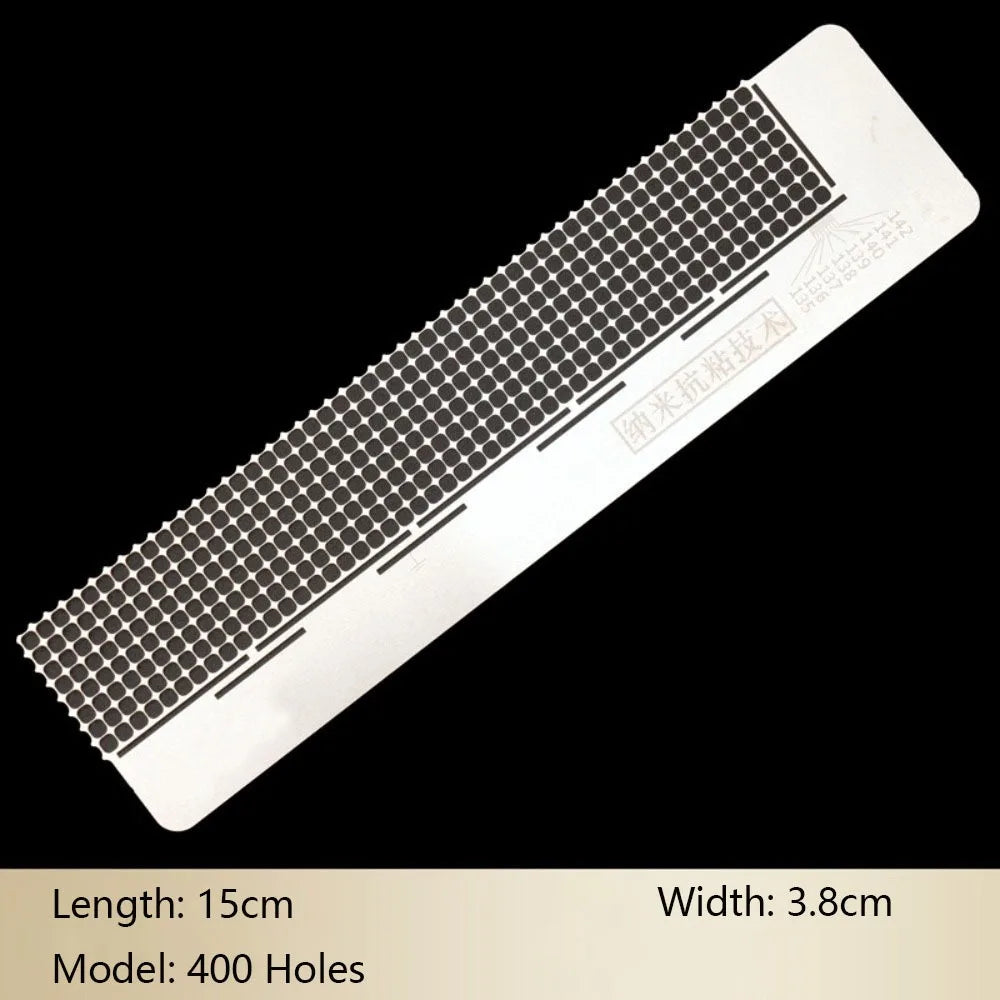 A rectangular white ruler with a grid pattern, measuring 15cm long and 3.8cm wide, for diamond painting.