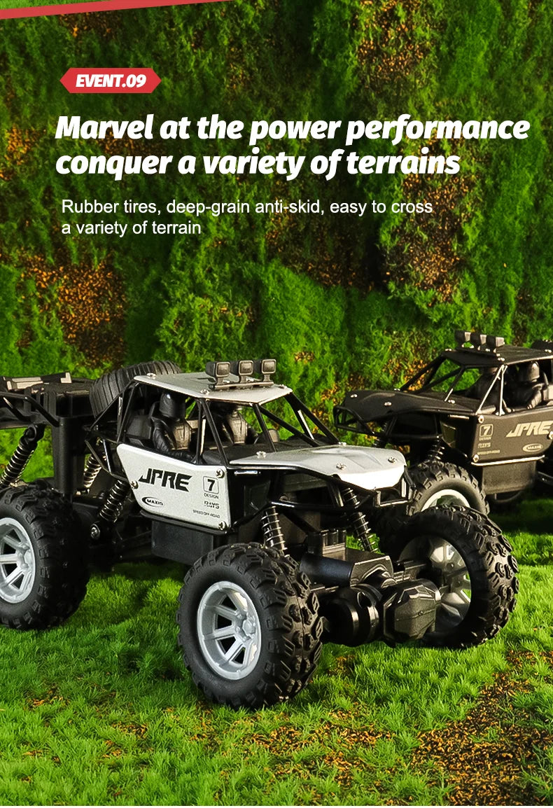 Six-Wheel Drive Off-Road RC Truck with Alloy Frame