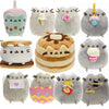 A collection of various kawaii plush cat toys in different colors and styles.