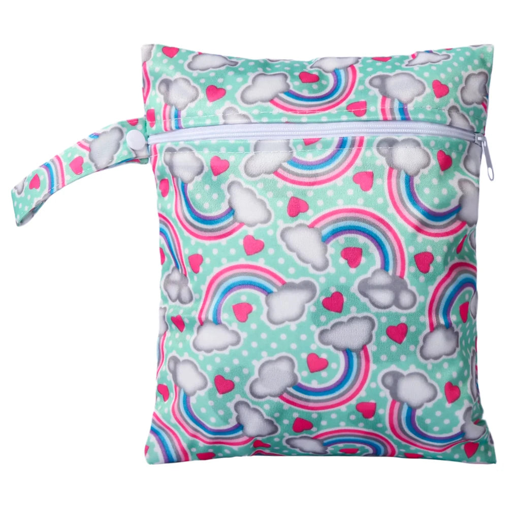 Waterproof Wet Bag with Zipper — Cute Storage for Diapers, Swimwear & More