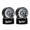 A pair of INJORA D19 SERIES beadlock wheels for an Axial SCX30 vehicle.