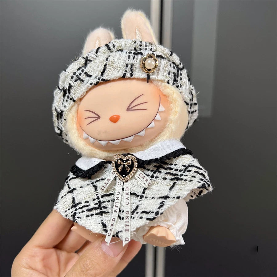Fashion Doll Outfit Set for 15/17cm Labubu Figures