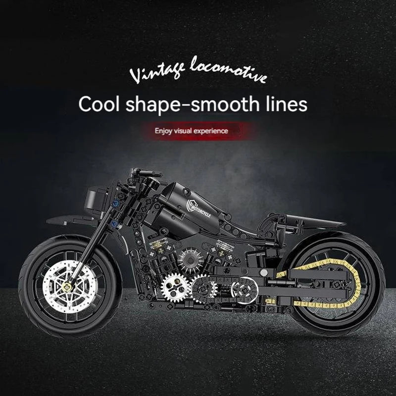 Motorcycle Building Blocks Set for Kids