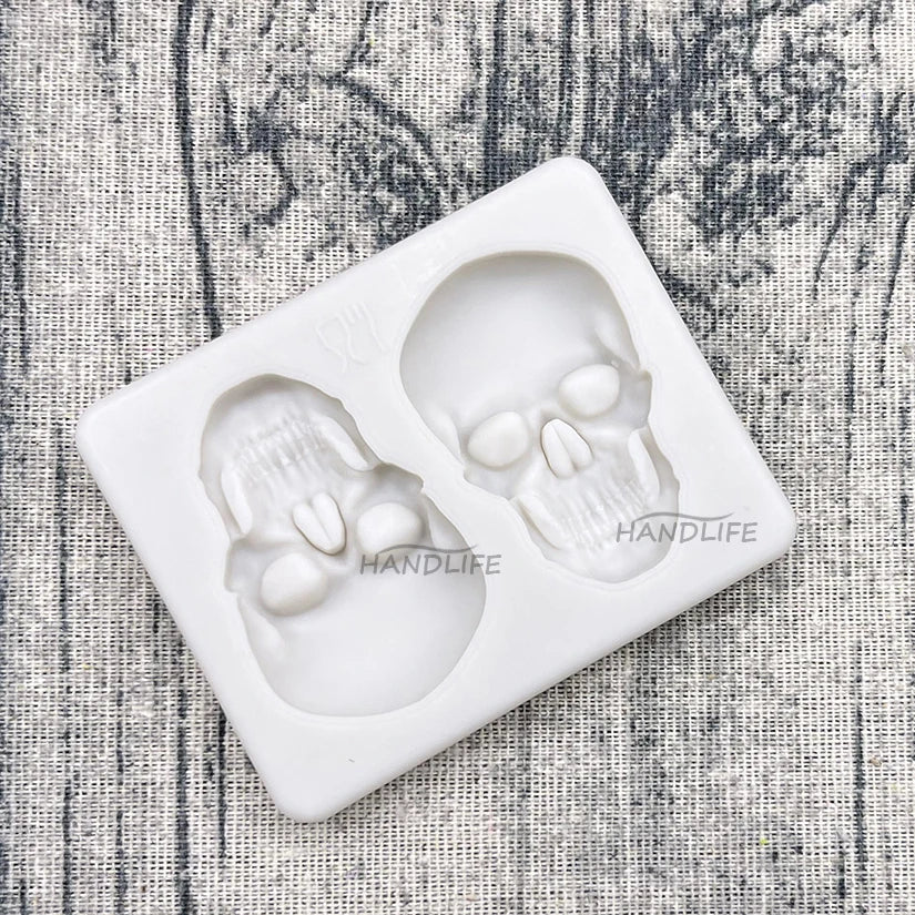 Skull Silicone Cake Mold for Halloween Baking and Sugarcraft