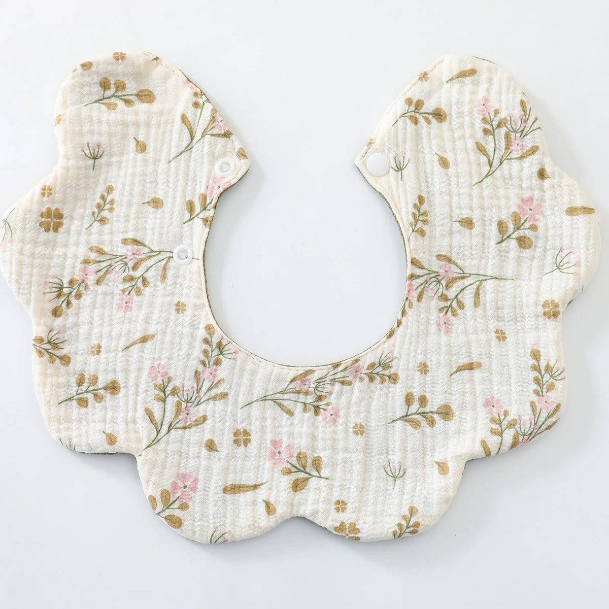 6-Layer Cotton Baby Bib with Reversible Design