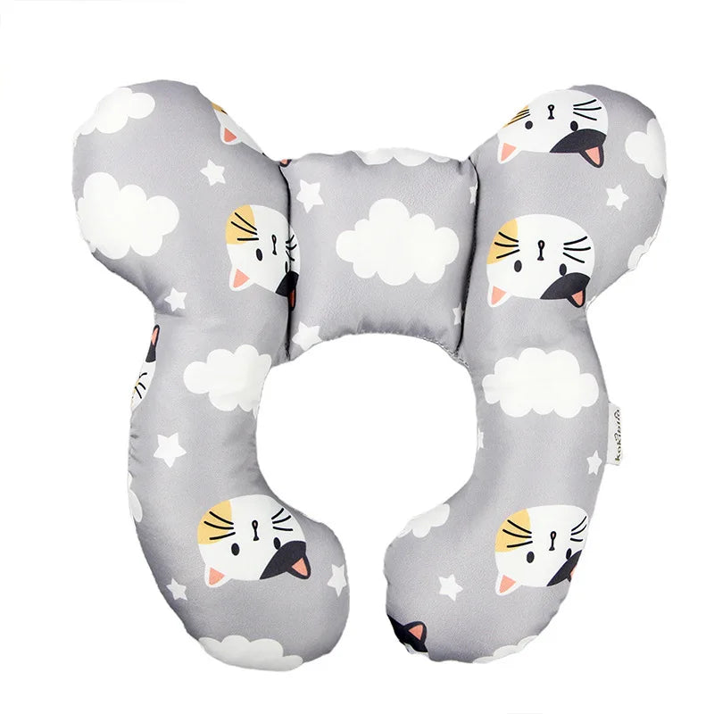 Soft U-Shaped Baby Head and Neck Support Pillow for Car Seat Travel