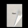 A rectangular sheet of white double-sided diamond painting release paper with the text 50pcs printed on it.