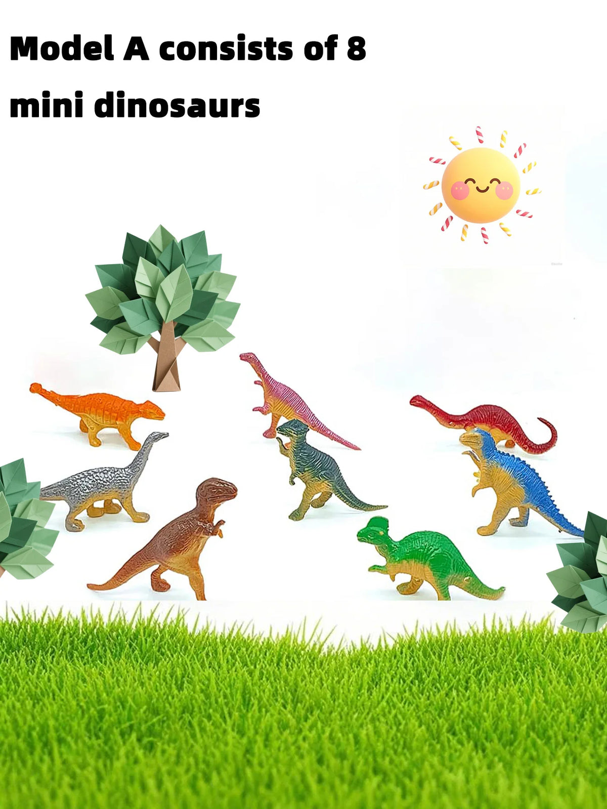 10-Piece Mini Dinosaur Figure Set for Kids and Collectors