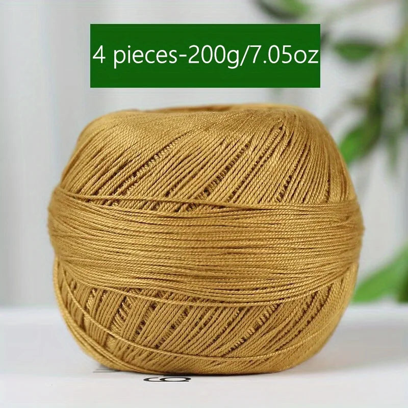 Mercerized Cotton Lace Yarn – Soft, Smooth & Ideal for Summer Knitting
