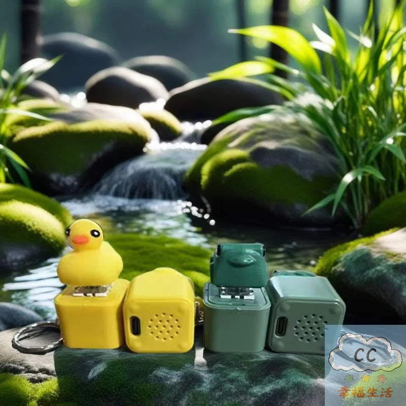Frog Clicker Keychain with LED Light and Sound