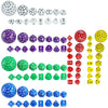 15-Piece Polyhedral Acrylic Dice Set for RPGs & Tabletop Games