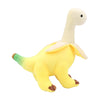 A yellow and green Peeled Banana Brontosaurus plush toy dinosaur stuffed animal