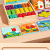 128-Piece Magnetic Tangram Puzzle Set for Kids