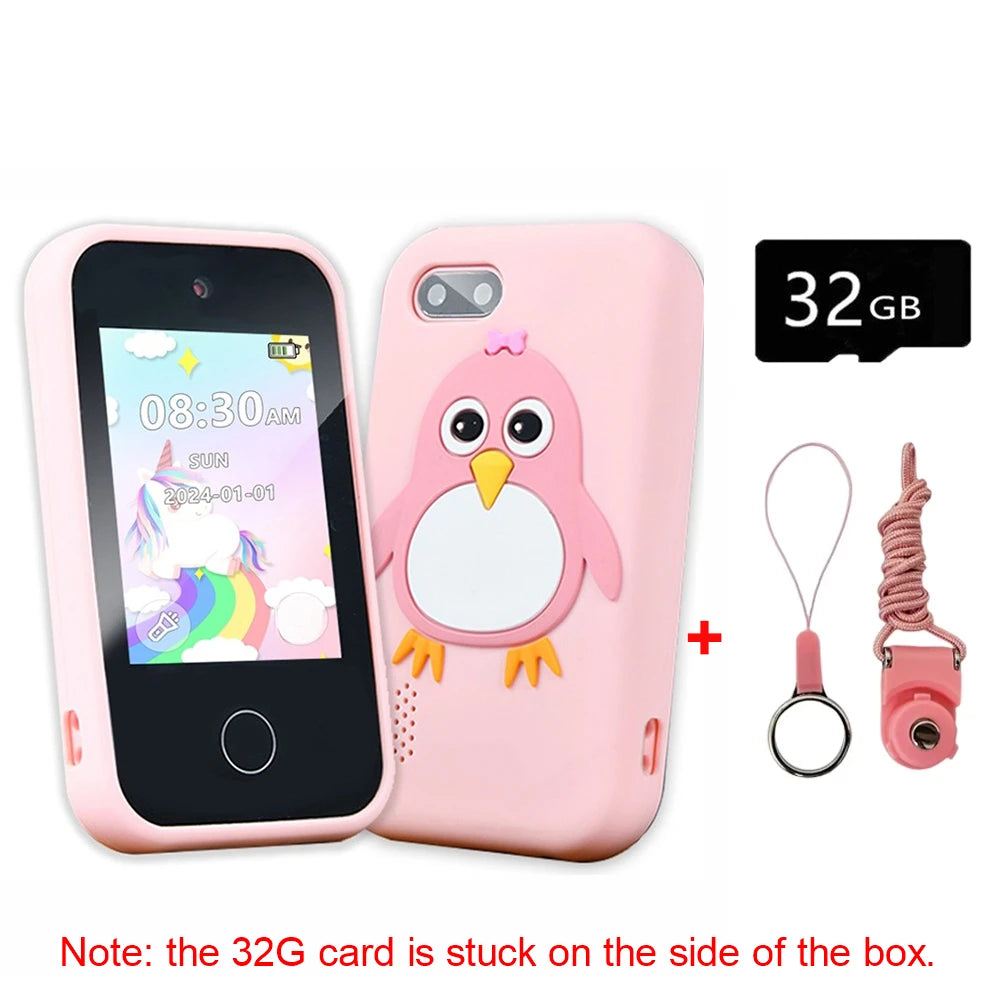 Kids' Smart Phone Toy with Dual Camera and 28 Learning Games
