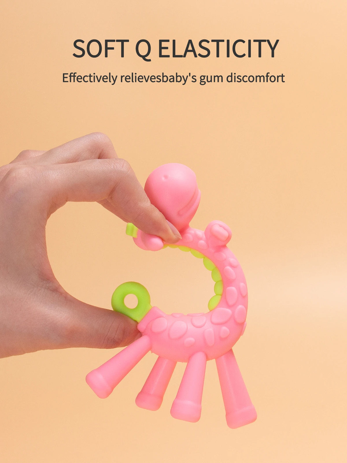 Adorable Giraffe Silicone Baby Teether