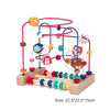 Wooden Bead Maze Roller Coaster Toy for Toddlers