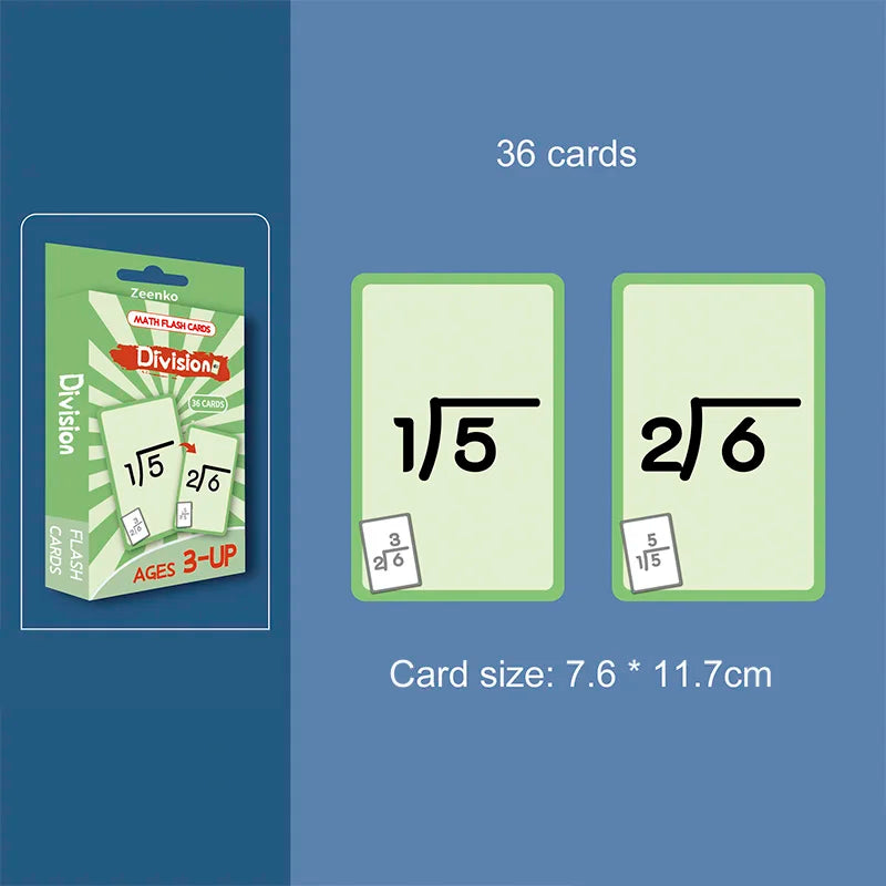 Erasable Math Practice Cards for Kids – Addition, Subtraction, Multiplication & Division