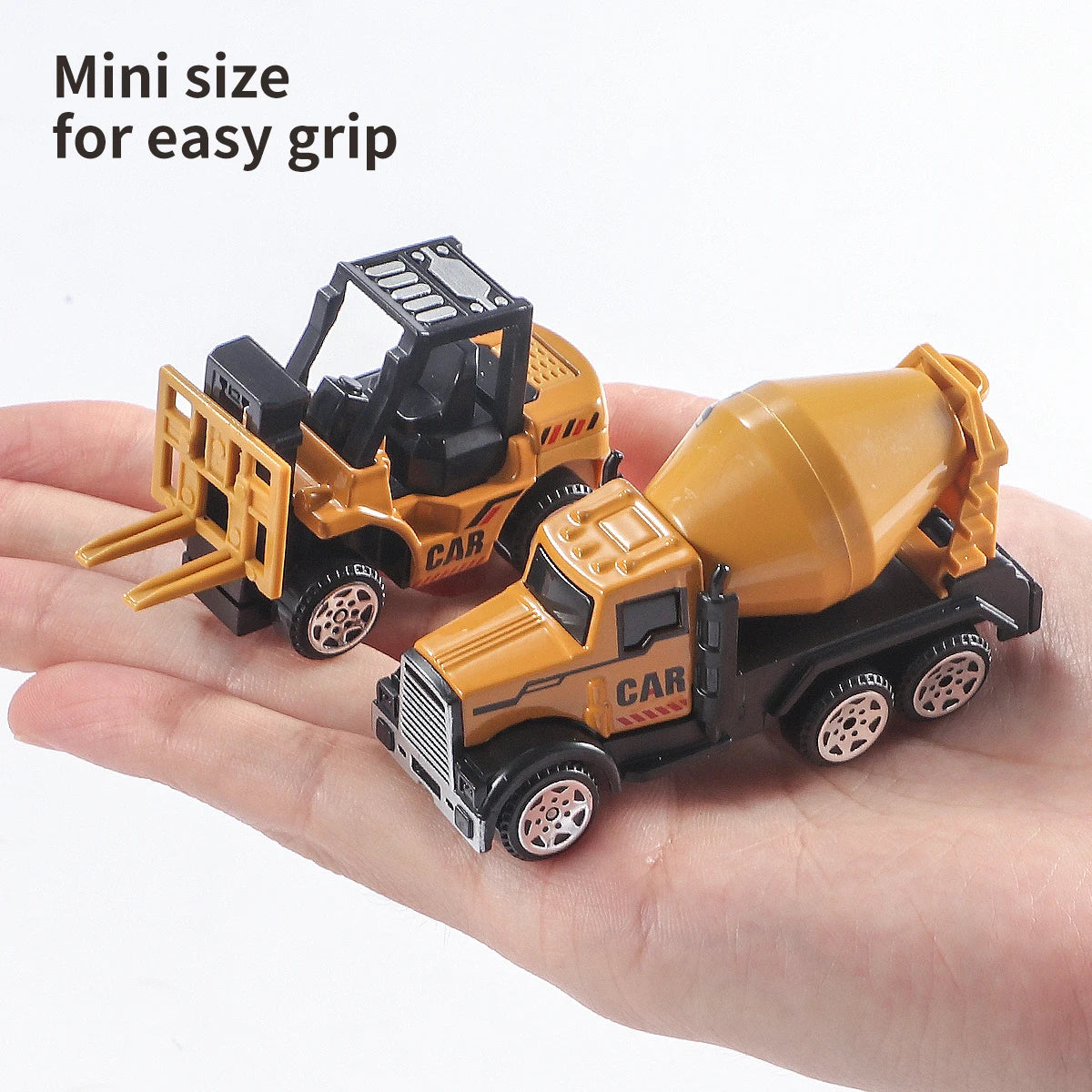 Diecast Construction Vehicle Set - Tractor, Excavator & Truck