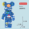 Cartoon Bear Building Block Set with LED Light