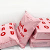Waterproof Heart Pattern Mailing Bags with Self-Seal Strip (Pack of 100)