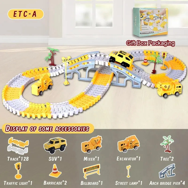 DIY Electric Track Car Building Set