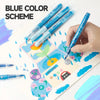 Acrylic Marker Set with Soft Brush Tips – 12 Colors