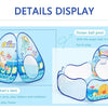 3-in-1 Kids Ball Pit Play Tent with Tunnel