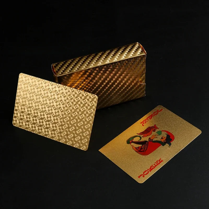 24K Gold Metallic Waterproof Playing Cards
