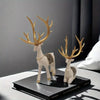 Set of 2 Resin Deer Figurines