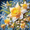 Flower Diamond Art Painting Kit for Beginners, Partial Drill