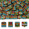 A collection of colorful bingo-themed silicone beads and components for DIY jewelry making