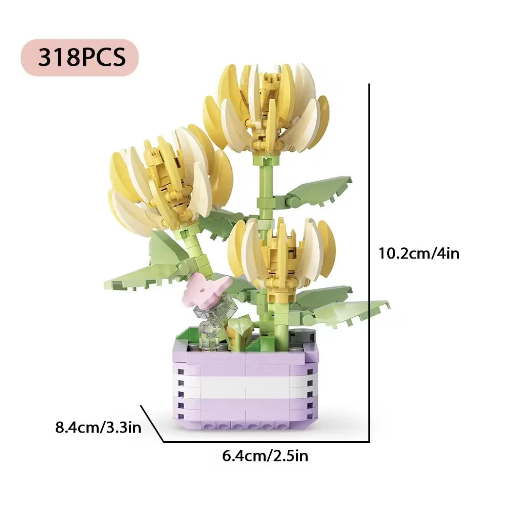 Everlasting Flower Bonsai Building Blocks Set