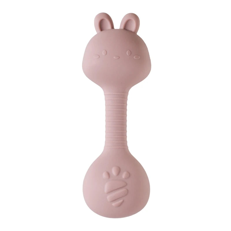 Food-Grade Silicone Rattle Teether for Babies