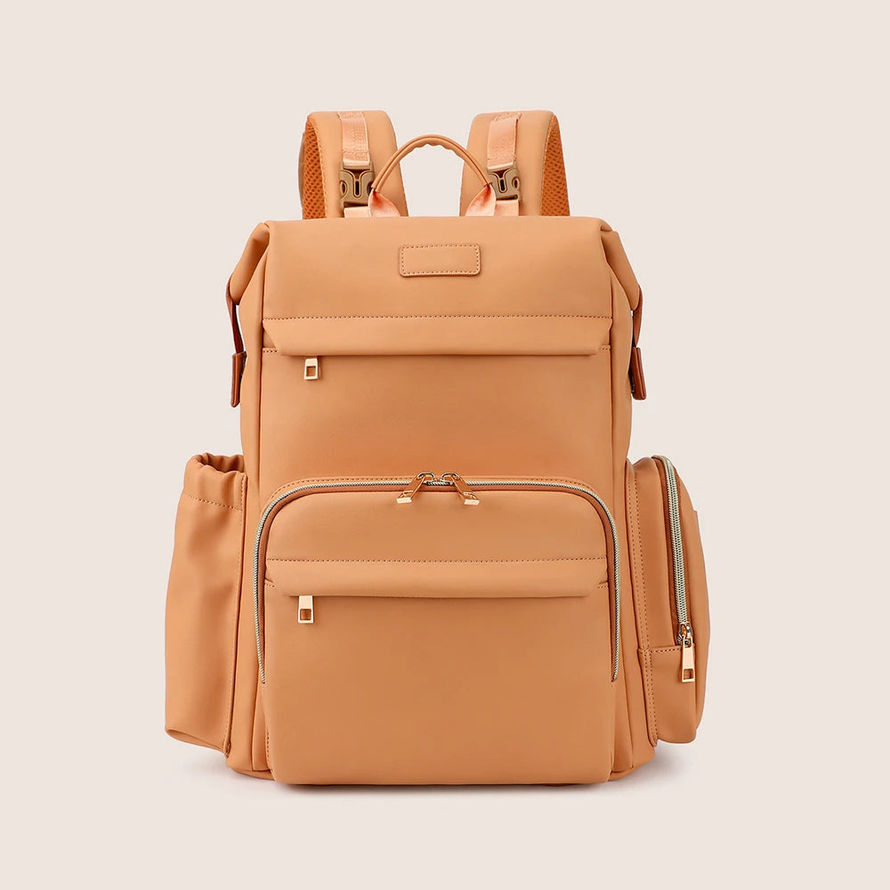 Minimalist Diaper Backpack with Insulated Pockets