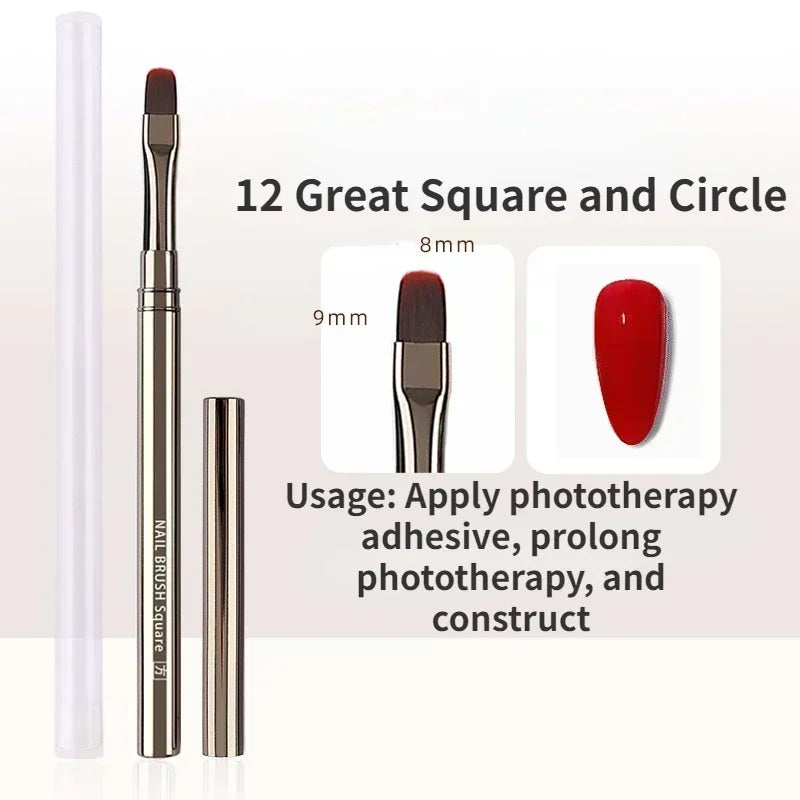 Professional Nail Art Brush Set for Gel and Acrylic