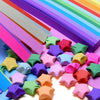 540 Double-Sided Origami Star Strips in 27 Colors for Crafting and Decoration