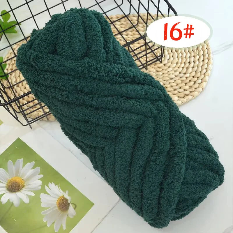 Extra Thick Chenille Yarn for Hand Knitting