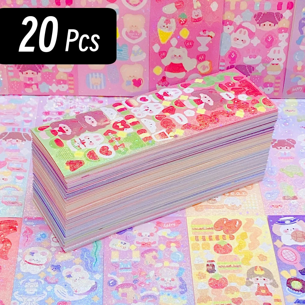 Kawaii Sticker Pack for Kids – 200 Cute Decorative Stickers for Journals, Scrapbooking & DIY Crafts