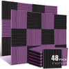Acoustic Foam Panels for Soundproofing (48-Pack)