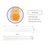 Round silicone mold for soap or candle making with outer size 32x5x3cm and inner size 30.5x2.5x2.5cm