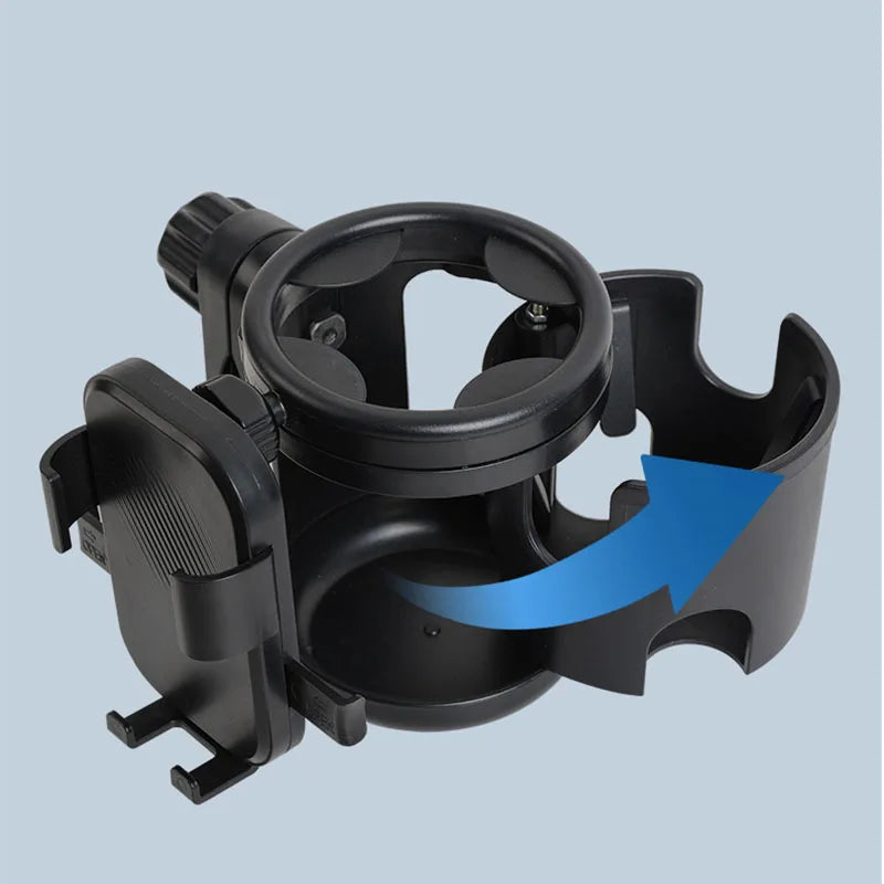3-in-1 Rotating Stroller Cup and Phone Holder