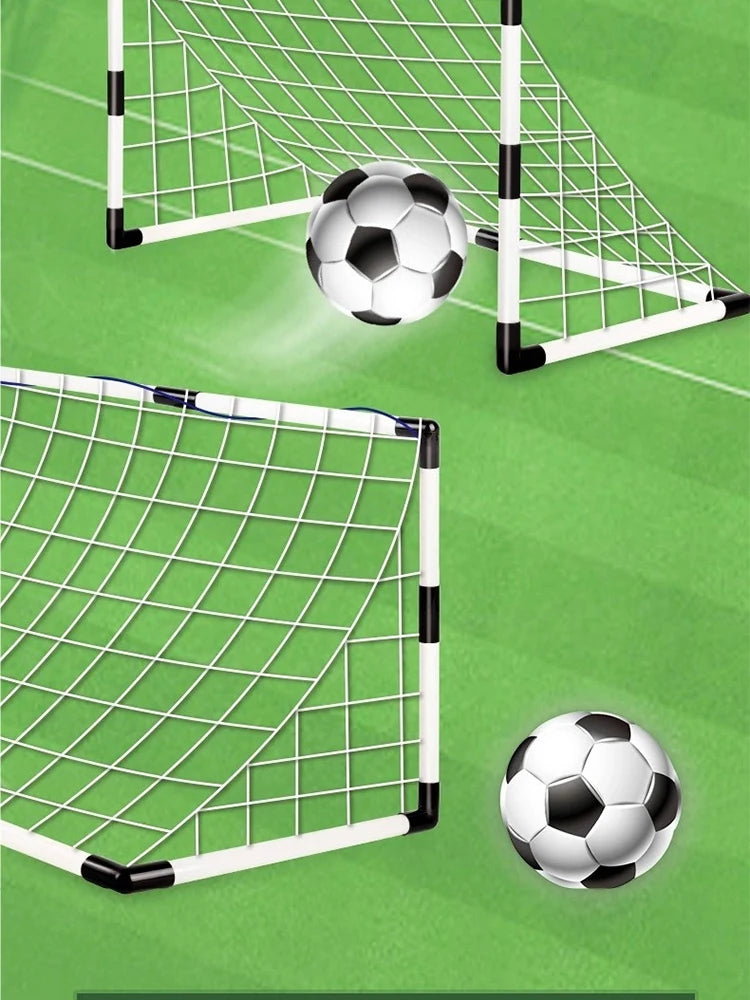 Foldable Soccer Goal Set with Ball and Pump