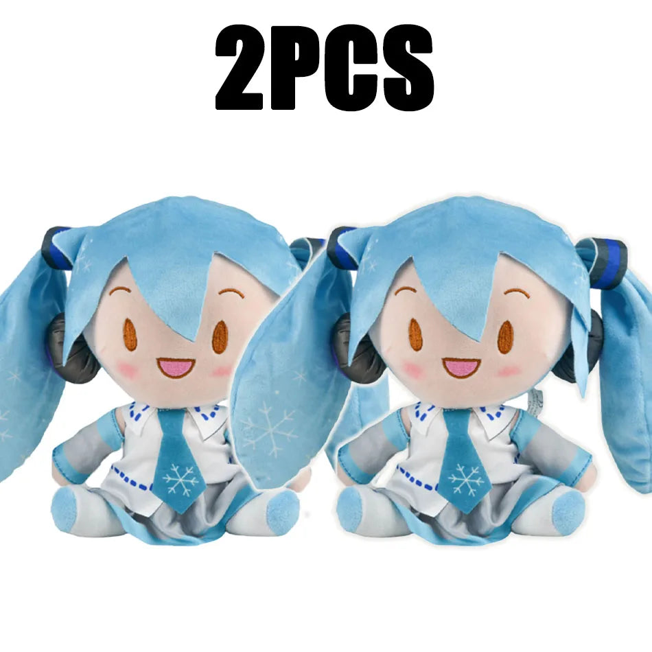 Hatsune Miku Plush Doll – Cute 20cm Anime Sitting Figure