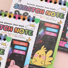 Rainbow Scratch Art Paper Set for Kids – DIY Graffiti & Drawing Activity Book