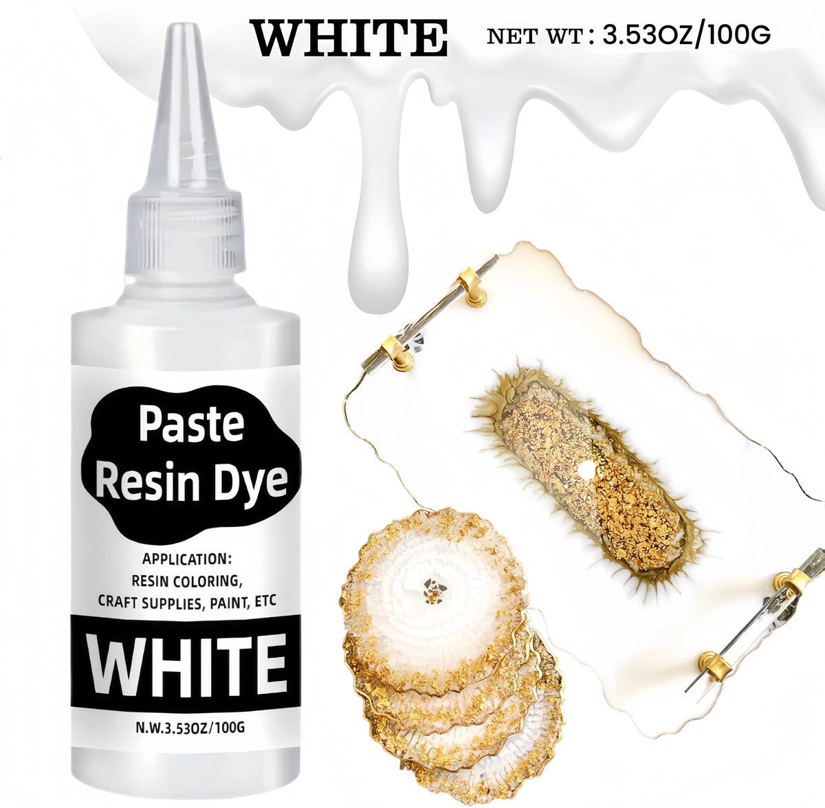 Concentrated Epoxy Resin Pigment Paste Set – Black & White